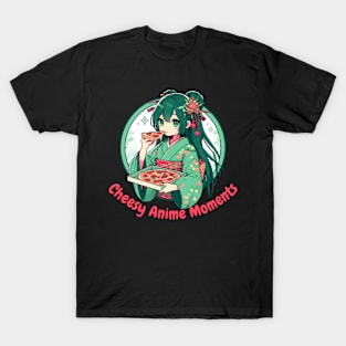 Pizza Anime girl T-Shirt